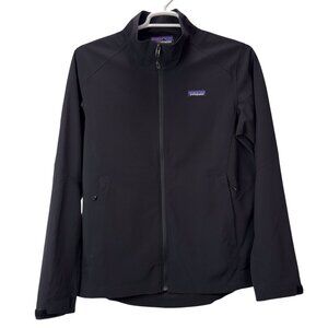 Patagonia Adze Jacket Mens medium Black Full Zip Shell Outdoor windbreaker